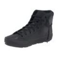 Sneakerboots CONVERSE "CHUCK TAYLOR ALL STAR BERKSHIRE", Damen, Gr. 38,5, schwarz, Leder, sportlich, Schuhe Sneaker high Sneakerboots Skaterschuh, Sneaker, Schnürboots, Winterschuhe, gefüttert