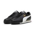 Sneaker PUMA "ROMA 24 STANDARD", Gr. 40, puma schwarz, puma weiß, smokey gray, Leder, unifarben, sportlich, Schuhe