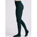 Thermostrumpfhose YSABEL MORA "TIGHTS BASIC COLLECTION", Damen, Gr. L, grün (bottle grün), Obermaterial: 95% Polyester, 5% Elasthan, unifarben, Strumpfhosen, mit wärmender Innenseite für kalte Wintertage