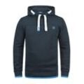 Kapuzenpullover SOLID "Hoodie SDBenjamin", Herren, Gr. S, blau (insignia b), Web, Obermaterial: 50% Baumwolle CO. 50% Polyester PES., unifarben, casual, Langarm, Pullover