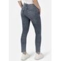 5-Pocket-Jeans STOOKER WOMEN "Rio bluegrey Skinny Fit", Damen, Gr. 40, Länge 32, blau (light blaugrau), Denim/Jeans, 83% Baumwolle, 16% recycled Polyester, 1% Elasthan, casual, skinny fit 7/8-Länge, Jeans, Skinny Fit Casual Clean Wash Denim Jeans für Damen