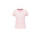 T-Shirt ALPHA INDUSTRIES "Alpha Industries Women - T-Shirts New Basic T Women", Damen, Gr. L, pink (pastel pink), Obermaterial: 100% Baumwolle, Kurzarm, Shirts