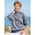 Strickpullover CLASSIC BASICS "Pullover", Damen, Gr. 36, grau, 100% Polyacryl, meliert, figurumspielend, Langarm, Pullover