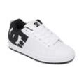 Sneaker DC SHOES "COURT GRAFFIK", Gr. 42, schwarz-weiß (weiß, schwarz, schwarz), Leder, sportlich, Schuhe