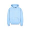 Kapuzensweatshirt DROPSIZE "Dropsize Herren Super Heavy Blank Hoodie", Herren, Gr. M, blau (babyblau), 80% Baumwolle, 20% Polyester, unifarben, Langarm, Sweatshirts