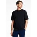 T-Shirt LINDBERGH, Herren, Gr. L, blau (navy), Obermaterial: 100% Baumwolle, casual, regular fit, Rundhals, Kurzarm, Shirts, mit Rundhalsausschnitt