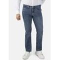 5-Pocket-Hose STOOKER MEN "Frisco Denim Straight Fit Men", Herren, Gr. 34, Länge 30, grau (heavy stone), Twill, 98% Baumwolle, 2% Elasthan, casual, gerade lang, Hosen, Straight Fit Casual Clean Wash Twill Coloured Comfort Flex für Herren