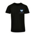 T-Shirt MERCHCODE "Merchcode Merchcode Football - Scotland T-shirt", Herren, Gr. 4XL, schwarz, 100% Baumwolle, bedruckt, casual, normal, Rundhals, Kurzarm, Shirts