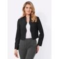 Boleroblazer CLASSIC BASICS "Boleroblazer", Damen, Gr. 42, schwarz, 100% Polyester, Langarm, Blazer