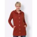 Kapuzenstrickjacke CLASSIC BASICS, Damen, Gr. 38, rot (rostrot), 100% Polyacryl, unifarben, Langarm, Strickjacken