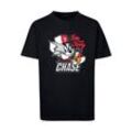 T-Shirt ABSOLUTE CULT "ABSOLUTE CULT Herren Kids Tom and Jerry - Chase Basic T-Shirt", Jungen, Gr. 110/116, schwarz, 100% Baumwolle, bedruckt, casual, relaxed fit, Rundhals, Kurzarm, Shirts