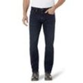 5-Pocket-Jeans HERO BY JOHN MEDOOX "Phoenix Denim Big Straight Cut Stretch", Herren, Gr. 40, Länge 32, blau (indigo wash), Denim/Jeans, 99% Baumwolle, 1% Elasthan, casual, straight fit lang, Jeans, Straight Fit Casual Clean Wash Denim Jeans für Herren