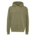 Kapuzenpullover SOLID "Hoodie SDMattes", Herren, Gr. L, grün (dusty olive), Web, Obermaterial: 80% Baumwolle CO. 20% Polyester PES., unifarben, casual, Langarm, Pullover