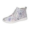 Sneaker WALDLÄUFER "H-CLOÉ", Damen, Gr. 5,5 (38,5), bunt (multicolor), Nubukleder, metallic, sportlich, Schuhe, Schnürer, Komfortschuh, Freizeitschuh mit Metallic-Print, Weite H