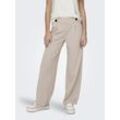 Jerseyhose JDY "JDYGEGGO NEW LONG PANT JRS NOOS", Damen, Gr. L (40), Länge 30, grau (chateau gray detail:schwarz buttons), Jersey, Obermaterial: 95% Polyester, 5% Elasthan, unifarben, modisch, Hosen