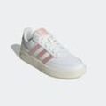 Sneaker ADIDAS SPORTSWEAR "BREAKNET 2.0", Gr. 38, rosa (cloud weiß, sandy pink metallic, chalk weiß), Synthetik, sportlich, Schuhe