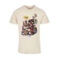 T-Shirt ABSOLUTE CULT "ABSOLUTE CULT Herren Deadpool - Merchandise Royalties T-Shirt", Herren, Gr. S, beige (sand), 100% Baumwolle, bedruckt, casual, normal, Rundhals, Kurzarm, Shirts