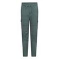 Cargohose CONVERSE "CNVB LIFESTYLE WOVEN CARGO PANt für Kids", Kinder, Gr. 134/140, N-Gr, grün (admiral elm), Web, Obermaterial: 97% Baumwolle, 3% Elasthan, modisch, relaxed fit, Hosen, mit Cargotaschen