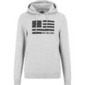 Kapuzensweatshirt DEF "DEF Kinder Hoody Don´t Walk Dance", Jungen, Gr. M, grau, 80% Baumwolle, 20% Polyester, bedruckt, Langarm, Sweatshirts Sweatshirt