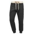 Jogginghose SOLID "Jogginghose SDTripPant", Herren, Gr. XL, N-Gr, grau (dar grau m), Web, Obermaterial: 50% Baumwolle CO. 50% Polyester PES., casual, regular fit lang, Hosen