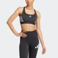 Sport-BH ADIDAS PERFORMANCE "PWRCT 3S BRA", Damen, Gr. M, N-Gr, schwarz, Obermaterial: 89% Polyester, 11% Elasthan, sportlich, BHs