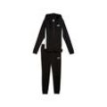 Trainingsanzug PUMA "HOODED SWEAT SUIT TR CL", Damen, Gr. L, schwarz (puma schwarz), Sweatware, Obermaterial: 68% Baumwolle, 32% Polyester, unifarben, sportlich, regular fit, Sportanzüge