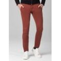 Chinos TIMEZONE "Slim JannoTZ", Herren, Gr. 31/32, Länge 32, rot, 98% Baumwolle 2% Elastan, normal, Hosen