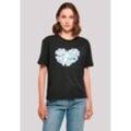 T-Shirt F4NT4STIC "Sesamstraße Cookies from the heart", Damen, Gr. 4XL, schwarz, Obermaterial: 100% Baumwolle, casual, oversize, Rundhals, Kurzarm ohne Bündchen, Shirts, Premium Qualität