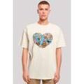 T-Shirt F4NT4STIC "Sesamstraße Cookies from the heart", Herren, Gr. 4XL, beige (sand), Obermaterial: 100% Baumwolle, casual, oversize, Rundhals, Kurzarm ohne Bündchen, Shirts, Premium Qualität