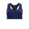 Sport-Bustier WINSHAPE "Functional Comfort Sport-BH SB102C", Damen, Gr. L, blau (dunkelblau), 85% Polyester, 15% Elasthan, BHs, mit herausnehmbaren Pads