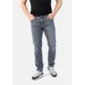 5-Pocket-Jeans STOOKER MEN "Slim Straight Fit Glendale Season Autum Winter", Herren, Gr. 34, Länge 30, grau (grau used), Denim/Jeans, 98% Baumwolle, 2% Elasthan, casual, eng lang, Jeans, Slim Straight Fit Casual Clean Wash Denim Jeans für Herren