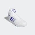 Sneaker ADIDAS SPORTSWEAR "HOOPS 3.0 MID CLASSIC VINTAGE", Gr. 40, weiß (cloud weiß, blau spark, semi cobalt blau), Synthetik, Textil, Leder, sportlich, Schuhe