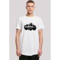 T-Shirt F4NT4STIC "Cities Collection - New York skyline", Herren, Gr. M, weiß, Obermaterial: 100% Baumwolle, casual, regular fit, Rundhals, Kurzarm ohne Bündchen, Shirts, Print