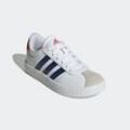 Sneaker ADIDAS SPORTSWEAR "VL COURT 3.0 KIDS", Gr. 31, bunt (cloud weiß, dunkelblau, better scarlet), Synthetik, Leder, sportlich, Schuhe, inspiriert vom Design des adidas samba