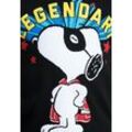 T-Shirt LOGOSHIRT "Peanuts - Legendary Snoopy", Mädchen, Gr. 104/116, schwarz, 100% Baumwolle, bedruckt, casual, normal, Rundhals, Kurzarm, Shirts, mit Snoopy-Frontprint