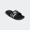 Badesandale ADIDAS SPORTSWEAR "ADISSAGE BADESCHLAPPEN", Gr. 40,5, schwarz-weiß (core schwarz, cloud weiß, core schwarz), Synthetik, sportlich, Schuhe