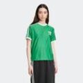 T-Shirt ADIDAS ORIGINALS "3 S PNST TEE", Damen, Gr. L, grün, Obermaterial: 100% Polyester, sportlich, Shirts