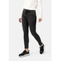 5-Pocket-Jeans STOOKER WOMEN "Rio Fexxi Move Strass Skinny Fit", Damen, Gr. 36, Länge 28, schwarz (schwarz vintage), Denim/Jeans, 83% Baumwolle, 16% recycled Polyester, 1% Elasthan, casual, skinny fit lang, Jeans, Skinny Fit Casual Clean Wash Denim Jeans Magic Shape Effekt für Damen