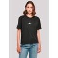 T-Shirt F4NT4STIC "Alice Hut LOGO", Damen, Gr. 4XL, schwarz, Obermaterial: 100% Baumwolle, casual, oversize, Rundhals, Kurzarm ohne Bündchen, Shirts, Retro, Heroes of Childhood, TV Serie