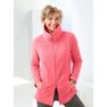 Fleecejacke CLASSIC BASICS, Damen, Gr. 38, orange (mango), 100% Polyester, unifarben, figurumspielend, Langarm, Jacken