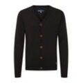 Cardigan BLEND "Cardigan BHLennard", Herren, Gr. L, schwarz, Feinstrick, Obermaterial: 50% Baumwolle CO. 50% Polyacryl PAN., unifarben, casual, Strickjacken