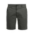 Chinoshorts SOLID "Chinoshorts SDLomego", Herren, Gr. L, N-Gr, grau (dunkelgrau), Web, Obermaterial: 98% Baumwolle CO. 2% Elasthan EL., casual, regular fit kurz, Hosen