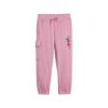 Sporthose PUMA "PUMA x TROLLS Cargohose Jungen", Kinder, Gr. 116, Normalgrößen, pink (mauved out pink), Obermaterial: 32% Polyester, 68% Baumwolle; Tasche u2013 Oben: 100% Baumwolle, bedruckt, regular fit, Hosen