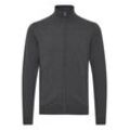 Strickjacke 11 PROJECT "Strickjacke PRMelker", Herren, Gr. XL, grau (pewter mix), Obermaterial: 100% Baumwolle CO., meliert, casual, normal, Strickjacken