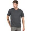 T-Shirt TRIGEMA "TRIGEMA T-Shirt DELUXE Baumwolle", Herren, Gr. XXL, grau (anthrazit, melange), 100% Baumwolle, Basic, Kurzarm, Shirts