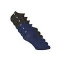 Sneakersocken FILA "Socken 6er Pack", Damen, Gr. 35, schwarz (schwarz, blau), Obermaterial: 75% Baumwolle CO. 23% Polyester PES. 2% Elasthan EL., Socken