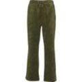 Jogginghose DEF "DEF Herren DEF Cord Sweatpants", Herren, Gr. L, US-Größen, grün (olive), 84% Polyester, 16% Polyamid, unifarben, relaxed fit, Hosen