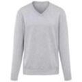 V-Pullover aus 100% Premium-Kaschmir Peter Hahn Cashmere grau, 58