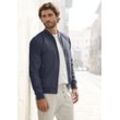 Bomberjacke JOHN DEVIN "mit Rippkragen", Herren, Gr. S (44/46), blau (navy), Web, Obermaterial: 100% Polyester. Futter: 100% Polyester, unifarben, casual, regular fit hüftlang, Rundhals, Langarm 2-Naht-Ärmel Rippbündchen, Jacken, Blouson mit Innentasche, Übergangsjacke in regular fit