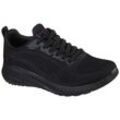 Sneaker SKECHERS "BOBS SQUAD CHAOS FACE OFF", Damen, Gr. 36, schwarz, Textil, sportlich, Schuhe, Freizeitschuh, Halbschuh, Schnürschuh mit Komfort-Innensohle